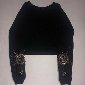 Moon cropped sweatshirt